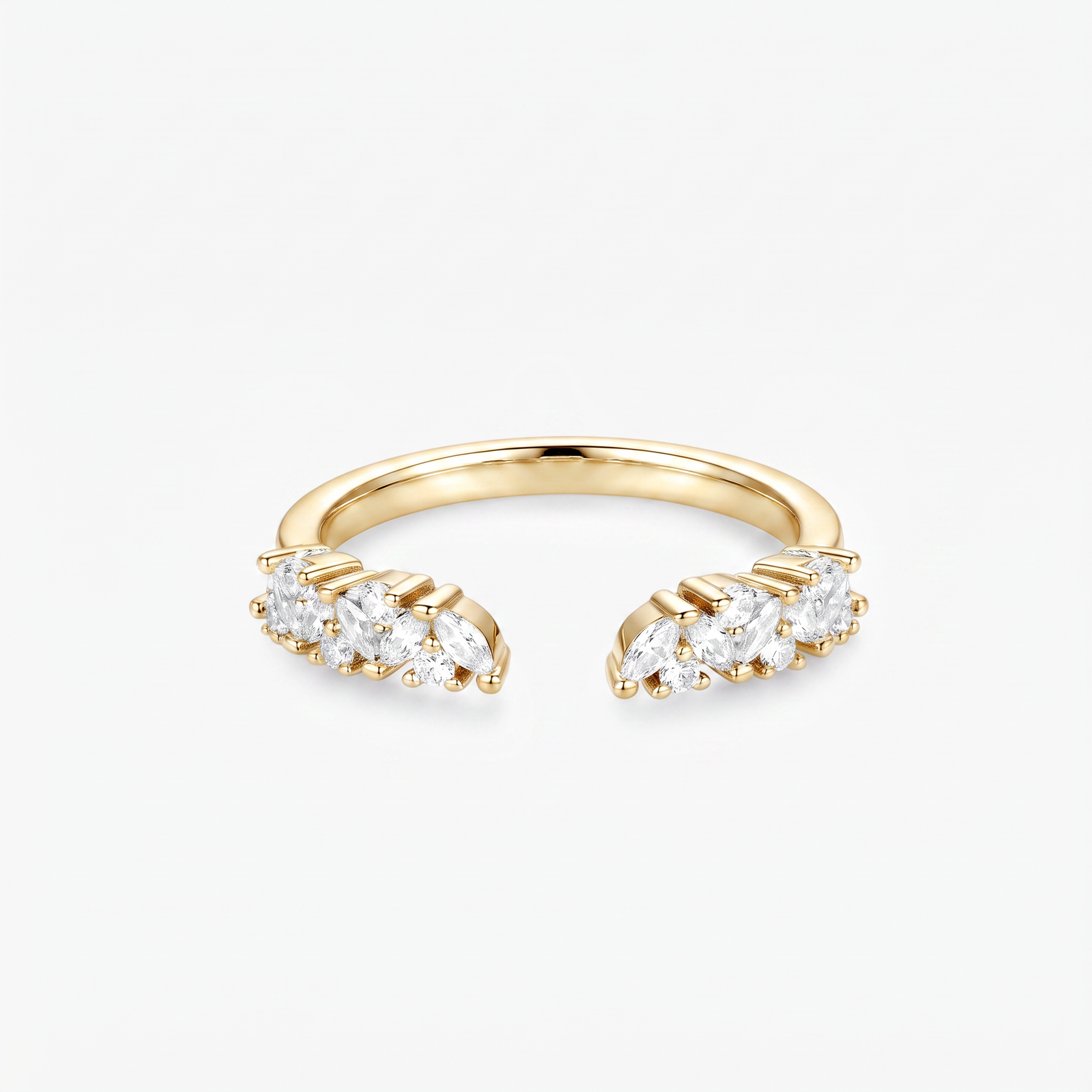 Marquise Moissanite Bridal Ring Set