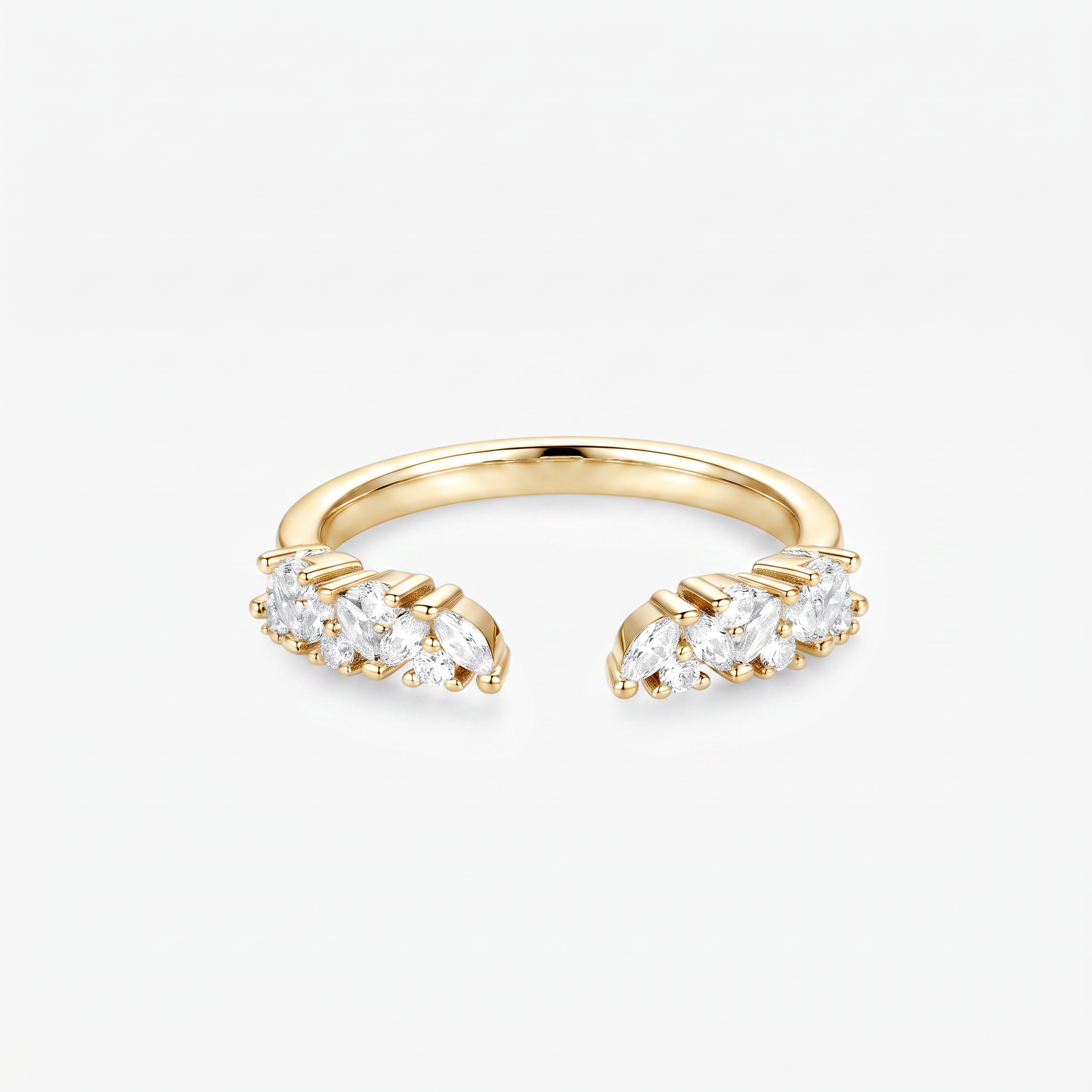 Marquise Moissanite Bridal Ring Set
