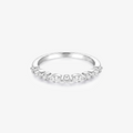 Marquise Round Alternating Half Eternity Ring