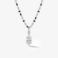 Marquise Drop Pendant Station Necklace