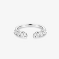 Marquise Round Moissanite Open Cluster Band