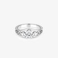 Heart Moissanite Celtic Claddagh Ring