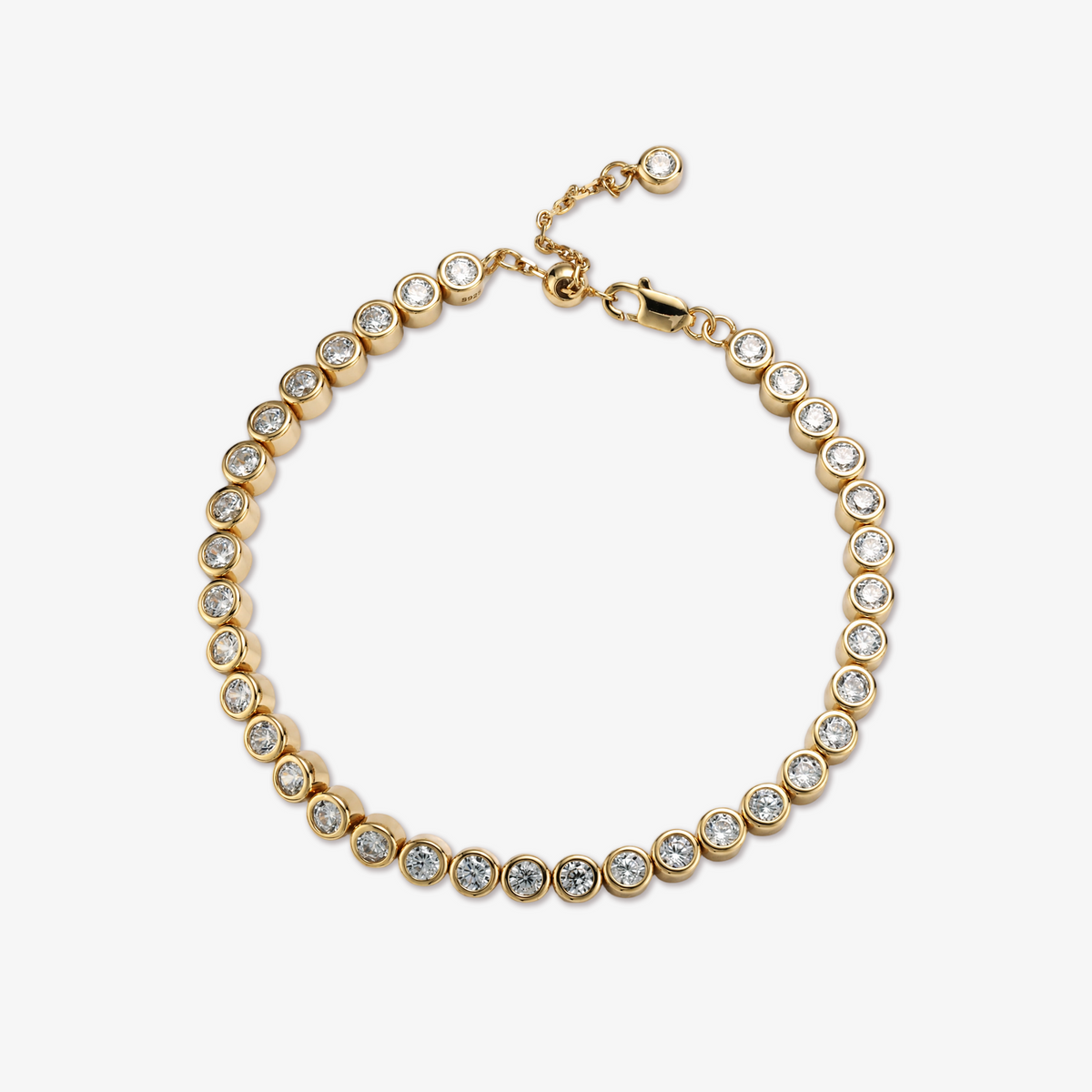 Moissanite Bezel Tennis Bracelet