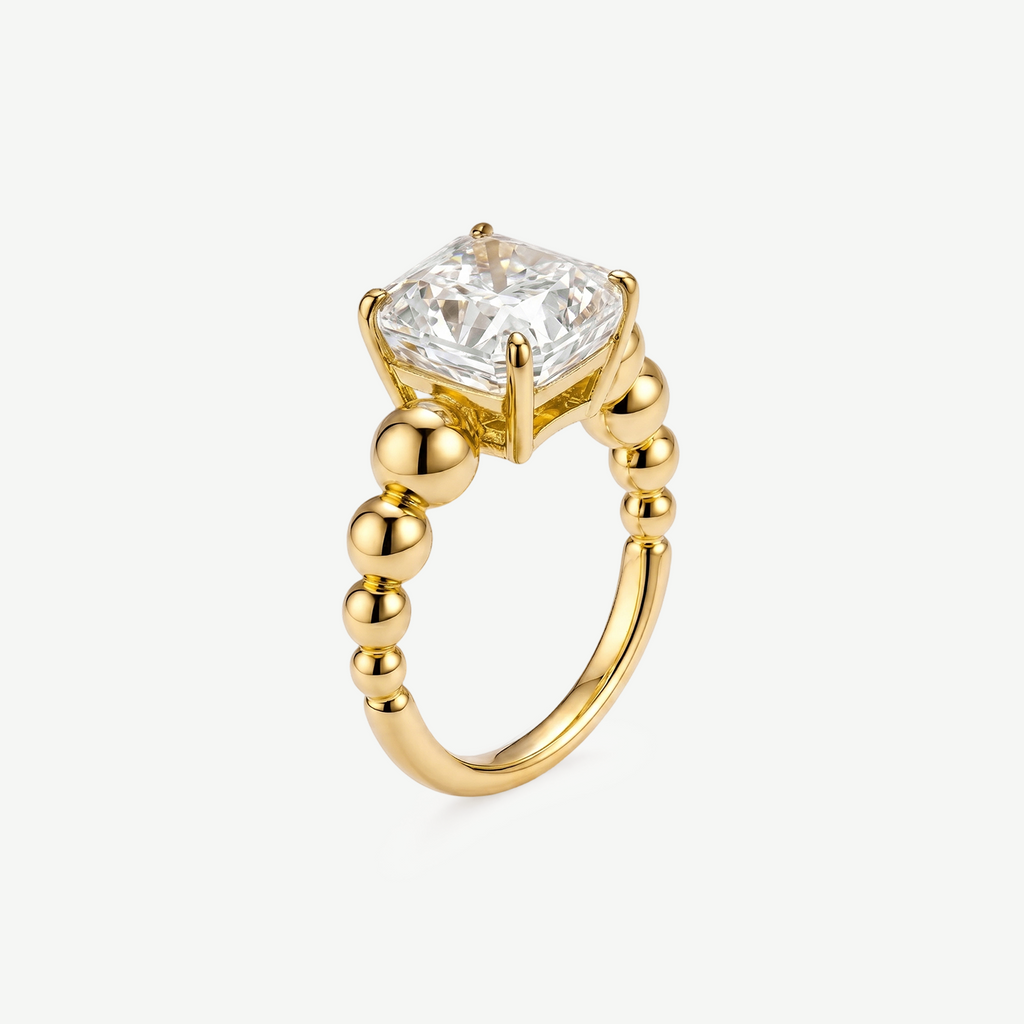 Cushion Cut Zirconia Ring