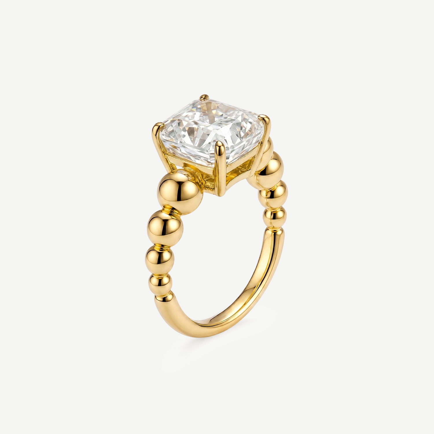 Cushion Cut Zirconia Ring