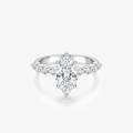 Marquise Moissanite Alternating Band Ring