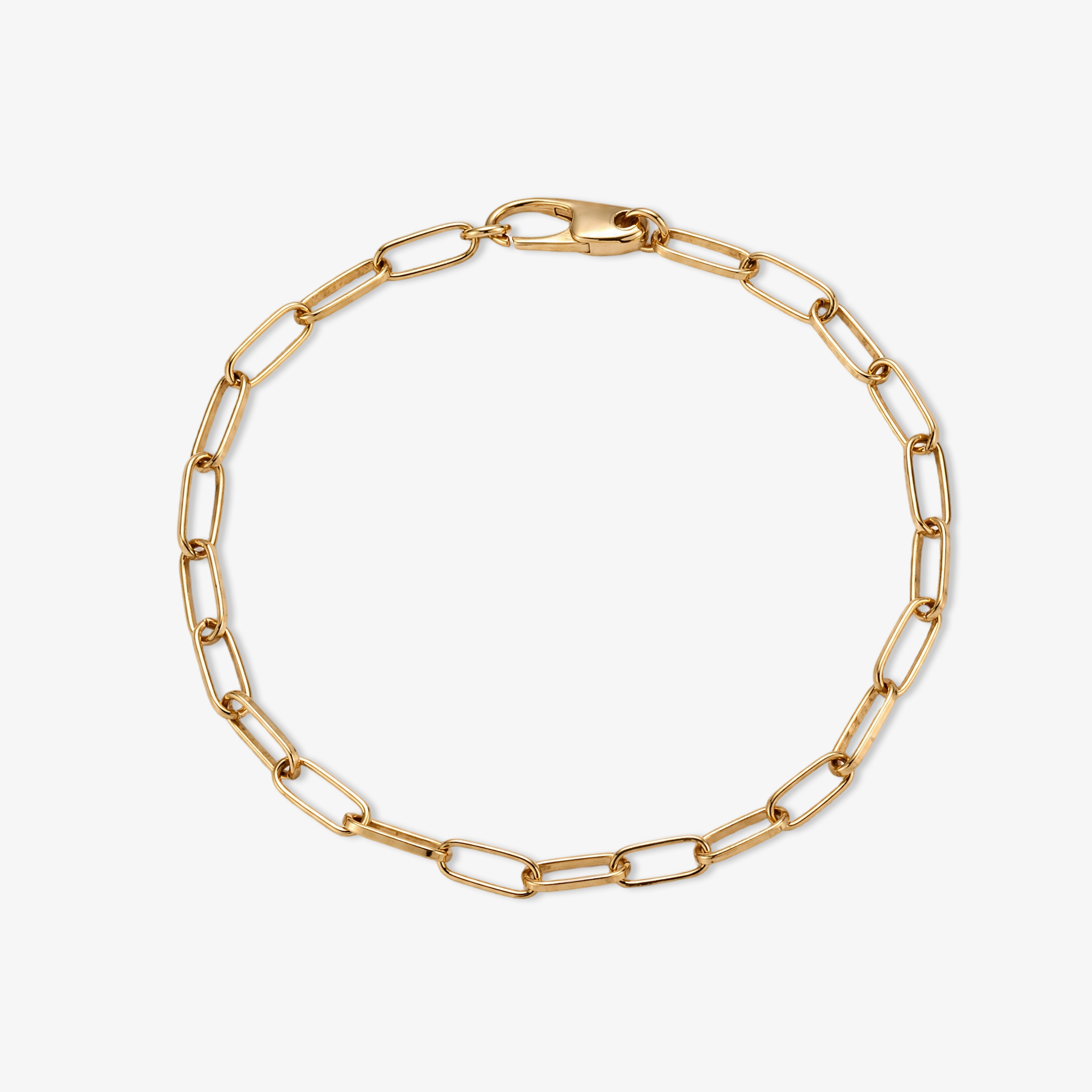 Gold Paperclip Chain Bracelet