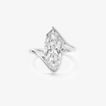 5ct Marquise Lab Diamond Bypass Ring