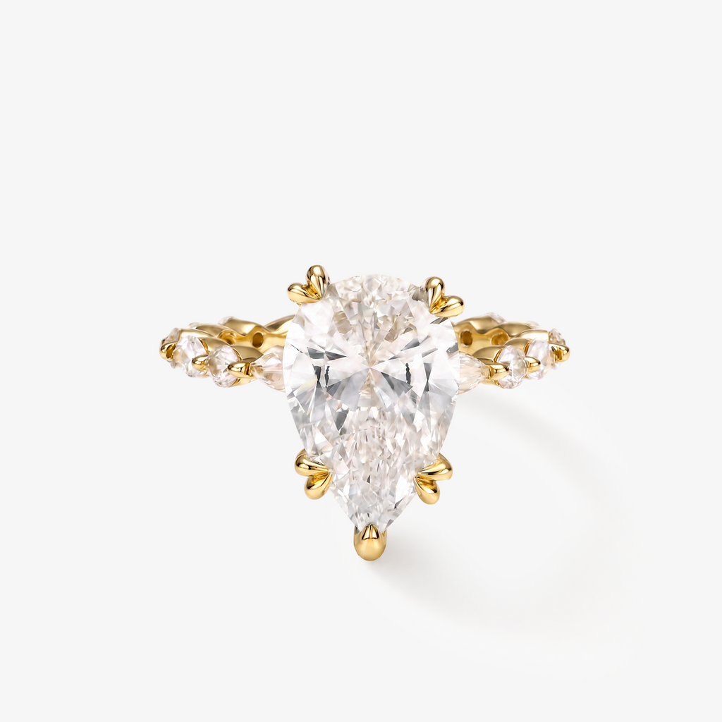 Pear Cut Zirconia Ring