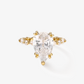 Pear Cut Zirconia Ring