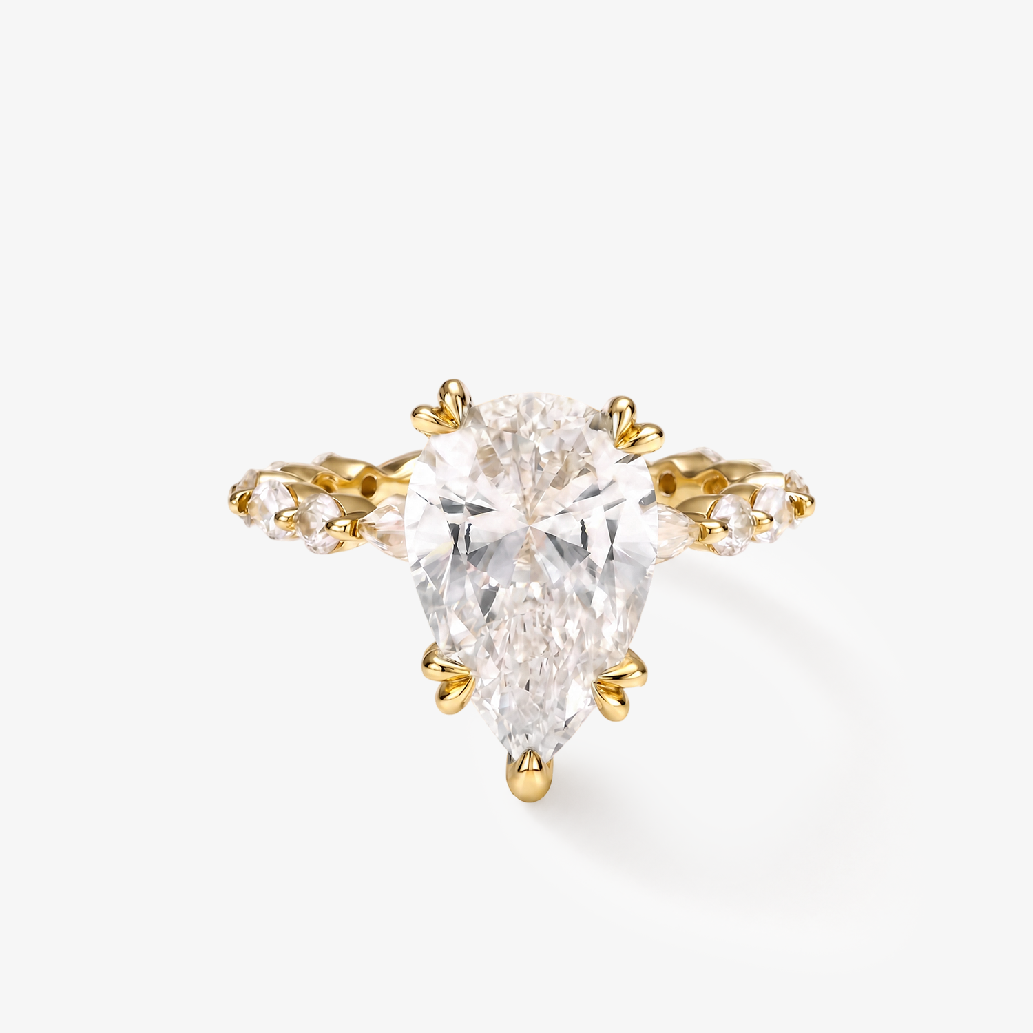 Pear Cut Zirconia Ring