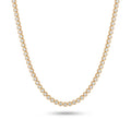 Moissanite Bezel Tennis Necklace in Gold
