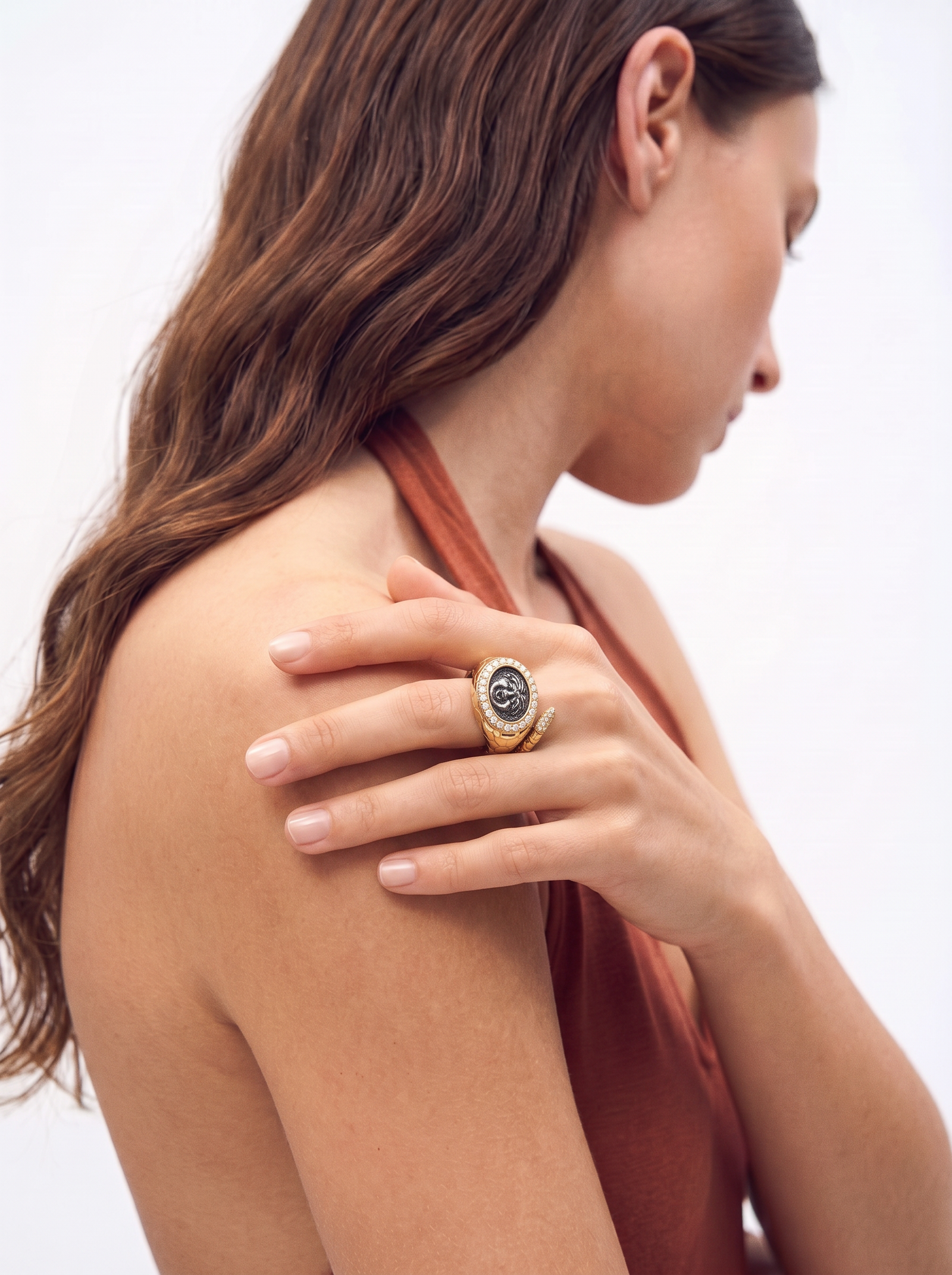 Medusa Serpent Ring