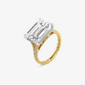 10ct Emerald Lab Diamond Pavé Ring