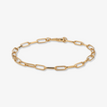 Gold Paperclip Chain Bracelet
