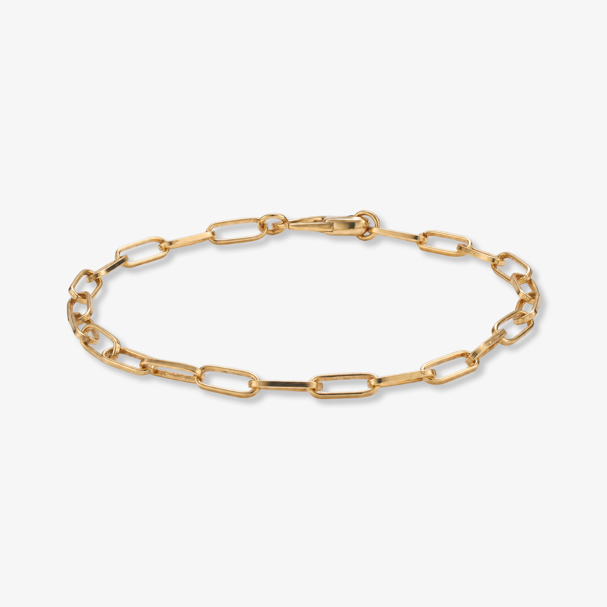 Gold Paperclip Chain Bracelet