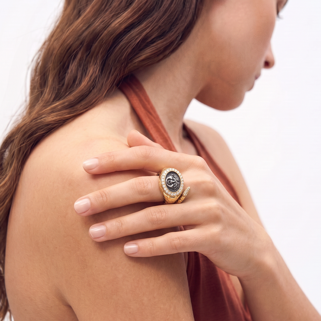 Medusa Serpent Ring
