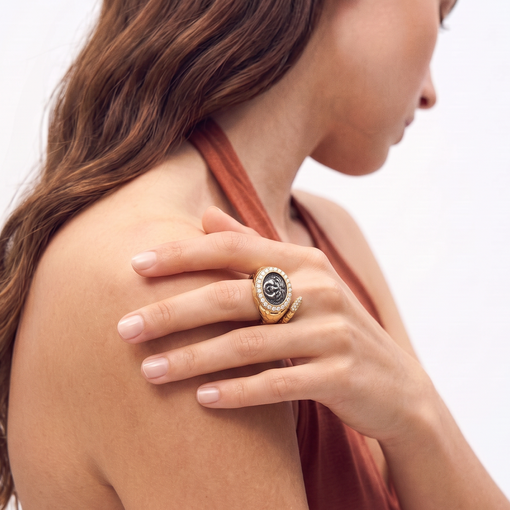 Medusa Serpent Ring