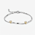 Moissanite Solitaire Snake Chain Bracelet