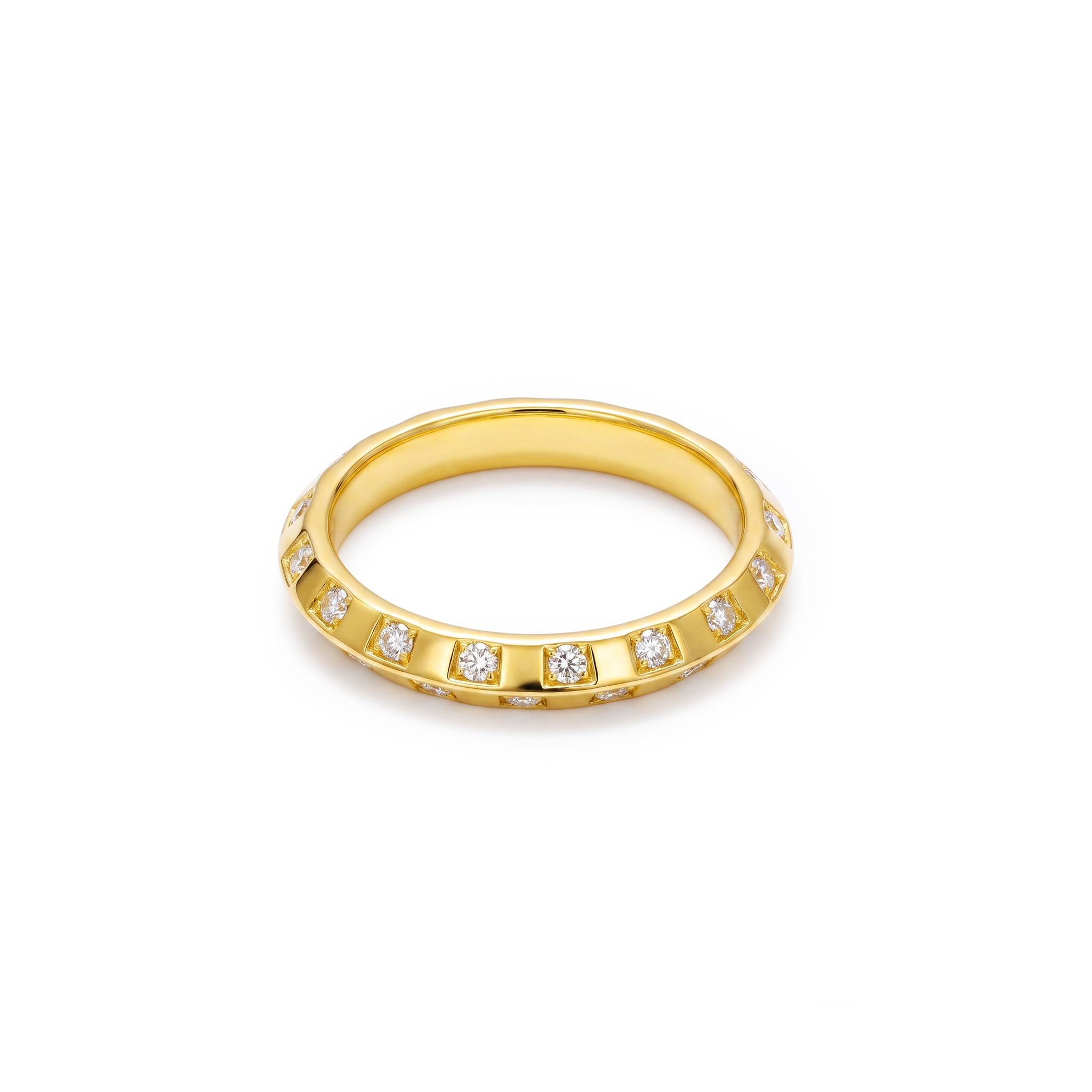 Channel Set Eternity Stackable Band