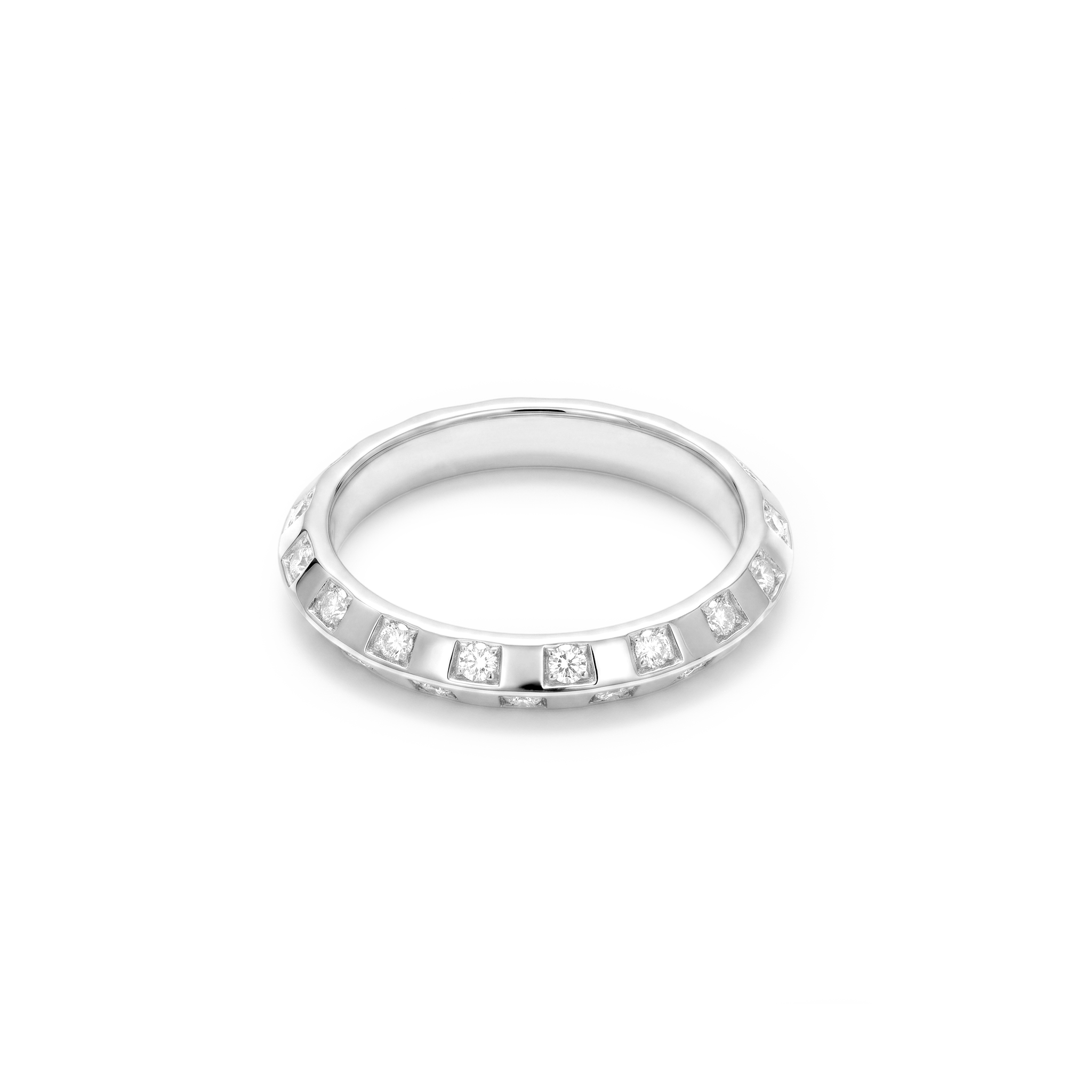 Channel Set Eternity Stackable Band