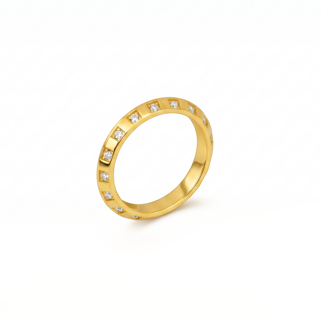 Channel Set Eternity Stackable Band